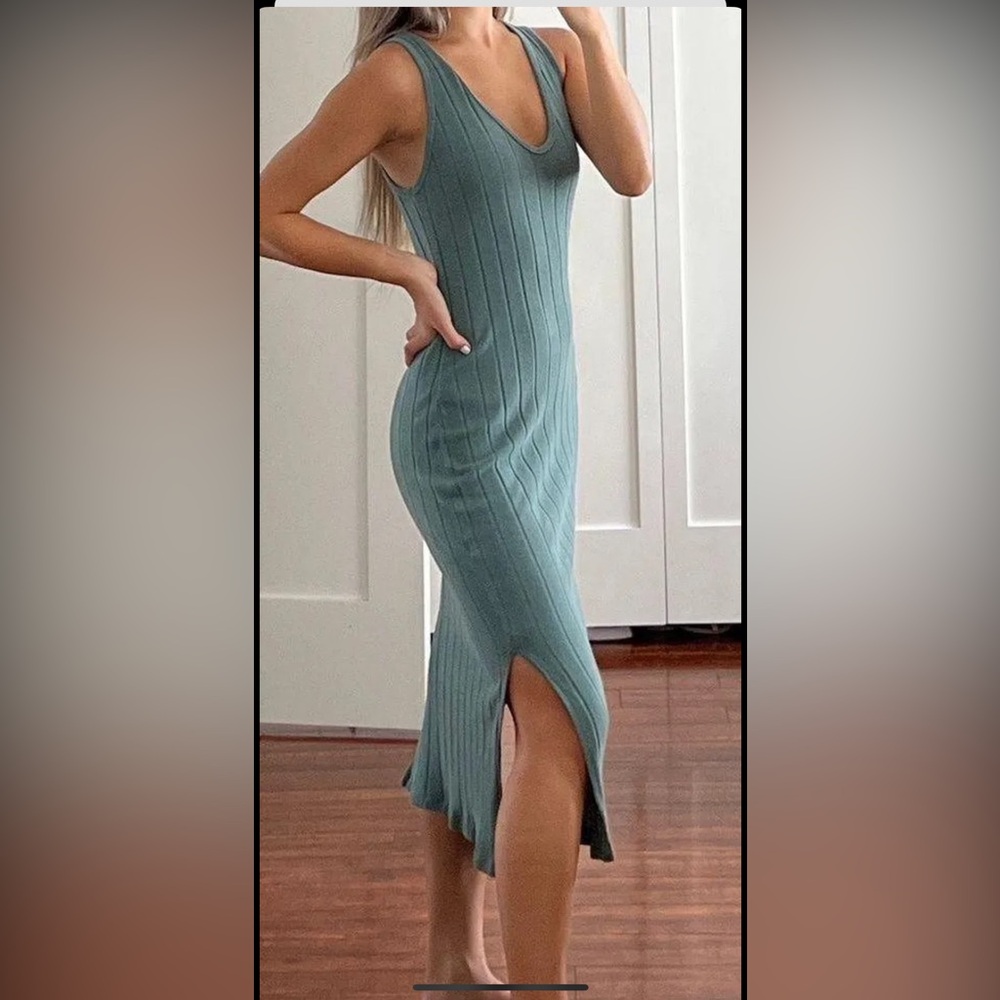 Nordstrom Midi Slit Dress